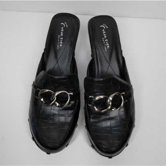 BareTraps Carmen Studded Heeled Mules Black size 8.5 - Picture 3 of 9